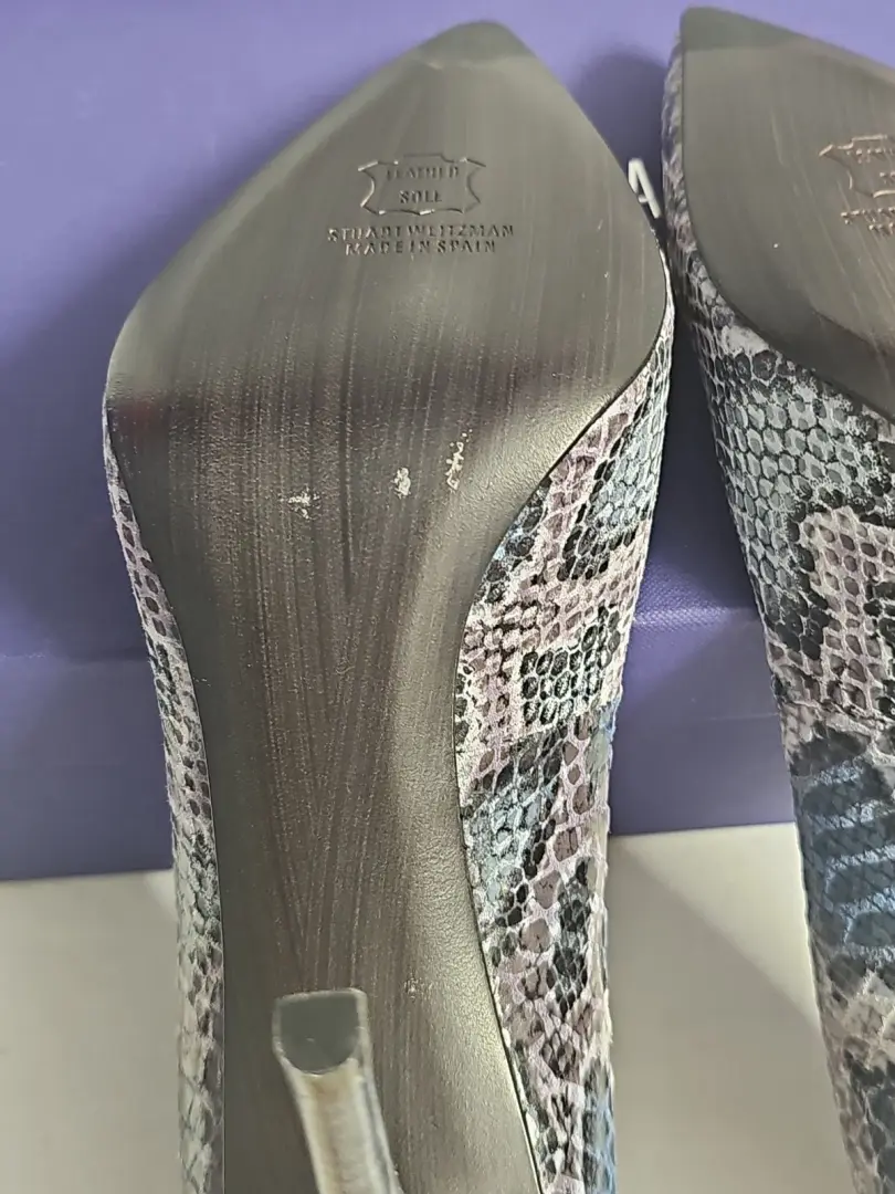 Stuart Weitzman Naughty 系列牛仔裤 Snake Charmer 尺寸 12M - 令人惊叹 -