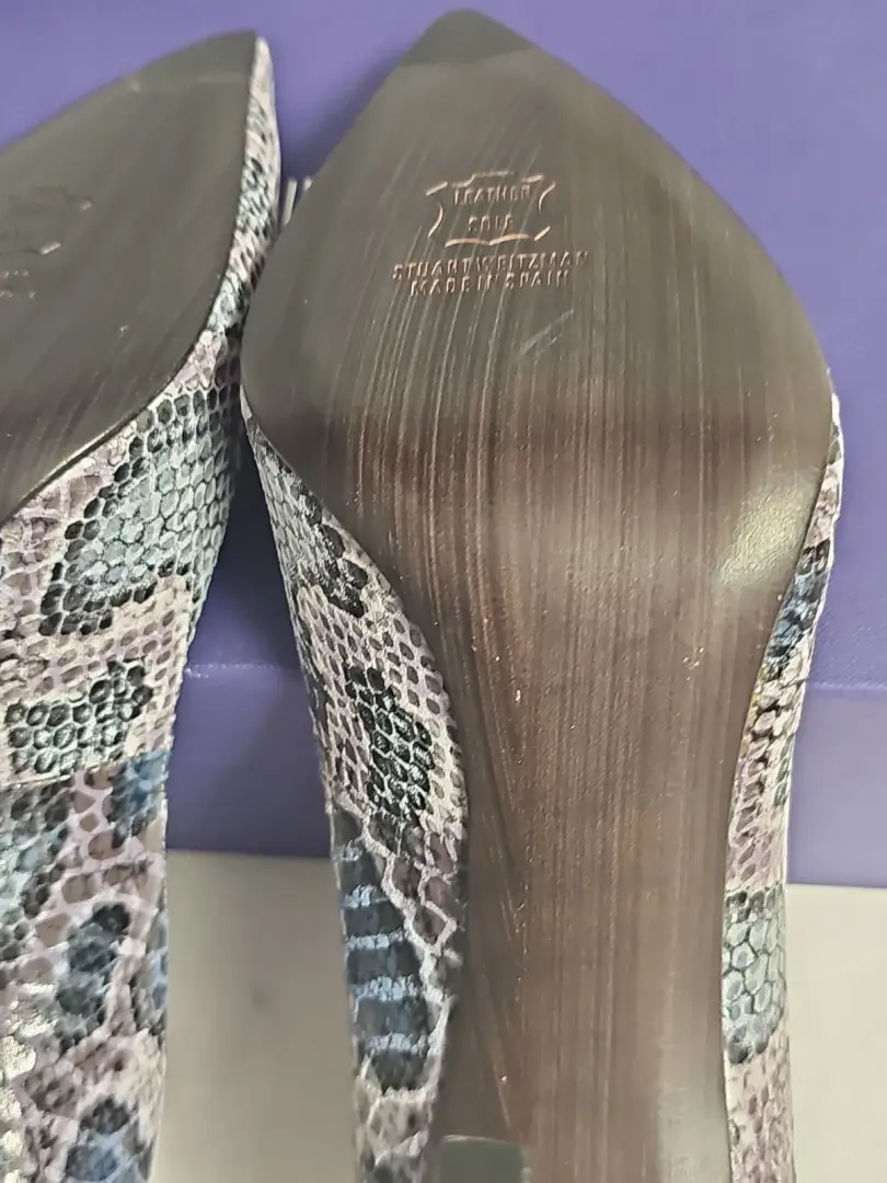 Stuart Weitzman Naughty 系列牛仔裤 Snake Charmer 尺寸 12M - 令人惊叹 -