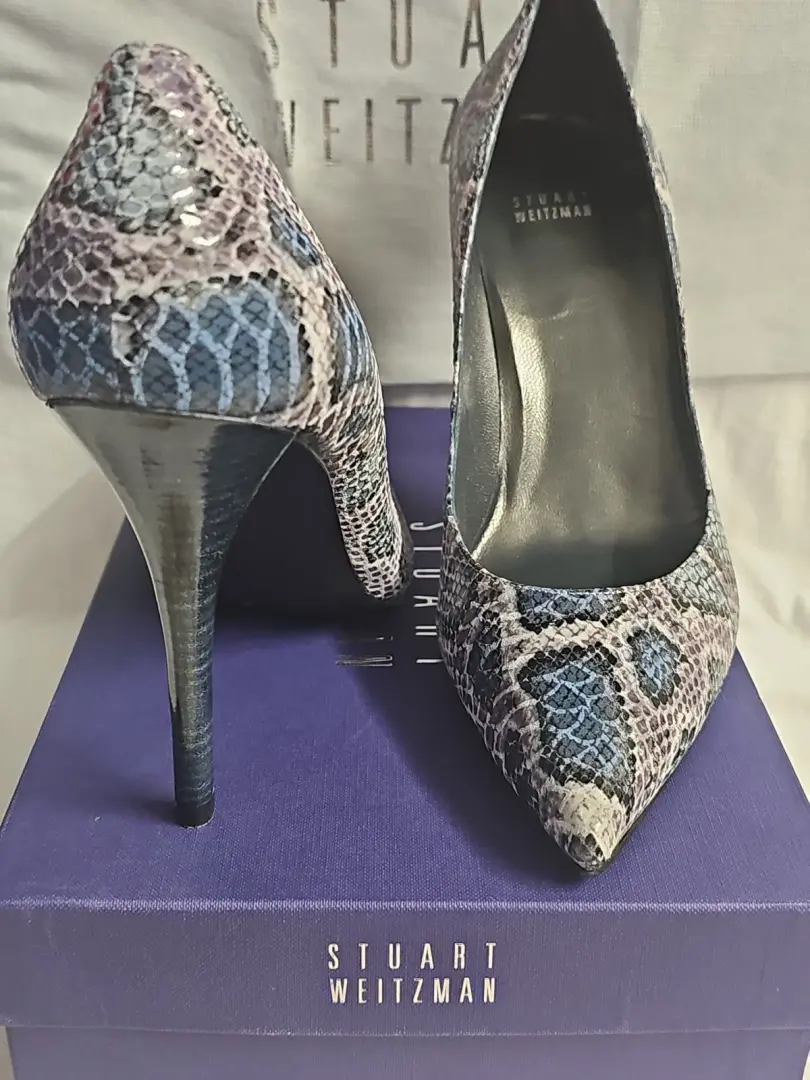 Stuart Weitzman Naughty 系列牛仔裤 Snake Charmer 尺寸 12M - 令人惊叹 -