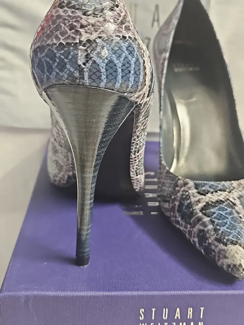 Stuart Weitzman Naughty 系列牛仔裤 Snake Charmer 尺寸 12M - 令人惊叹 -