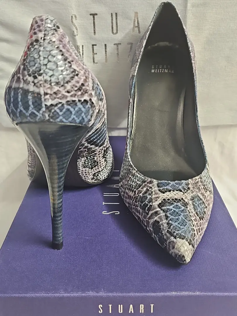 Stuart Weitzman Naughty 系列牛仔裤 Snake Charmer 尺寸 12M - 令人惊叹 -