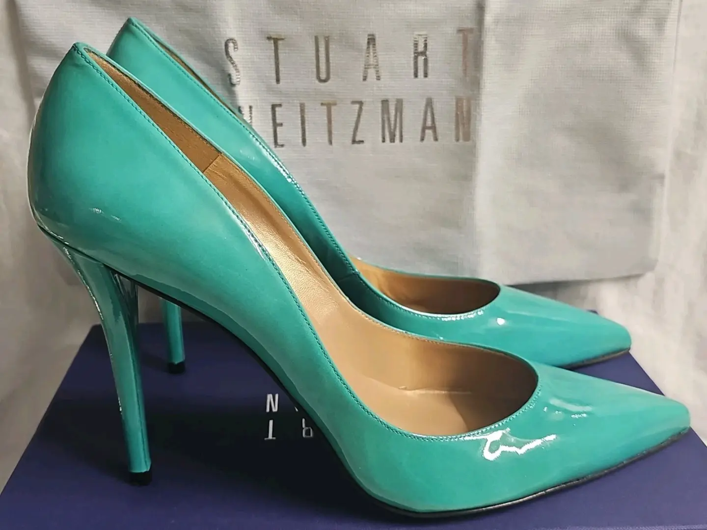 Stuart Weitzman Naughty Collection Atoll Aniline 尺寸 12W-