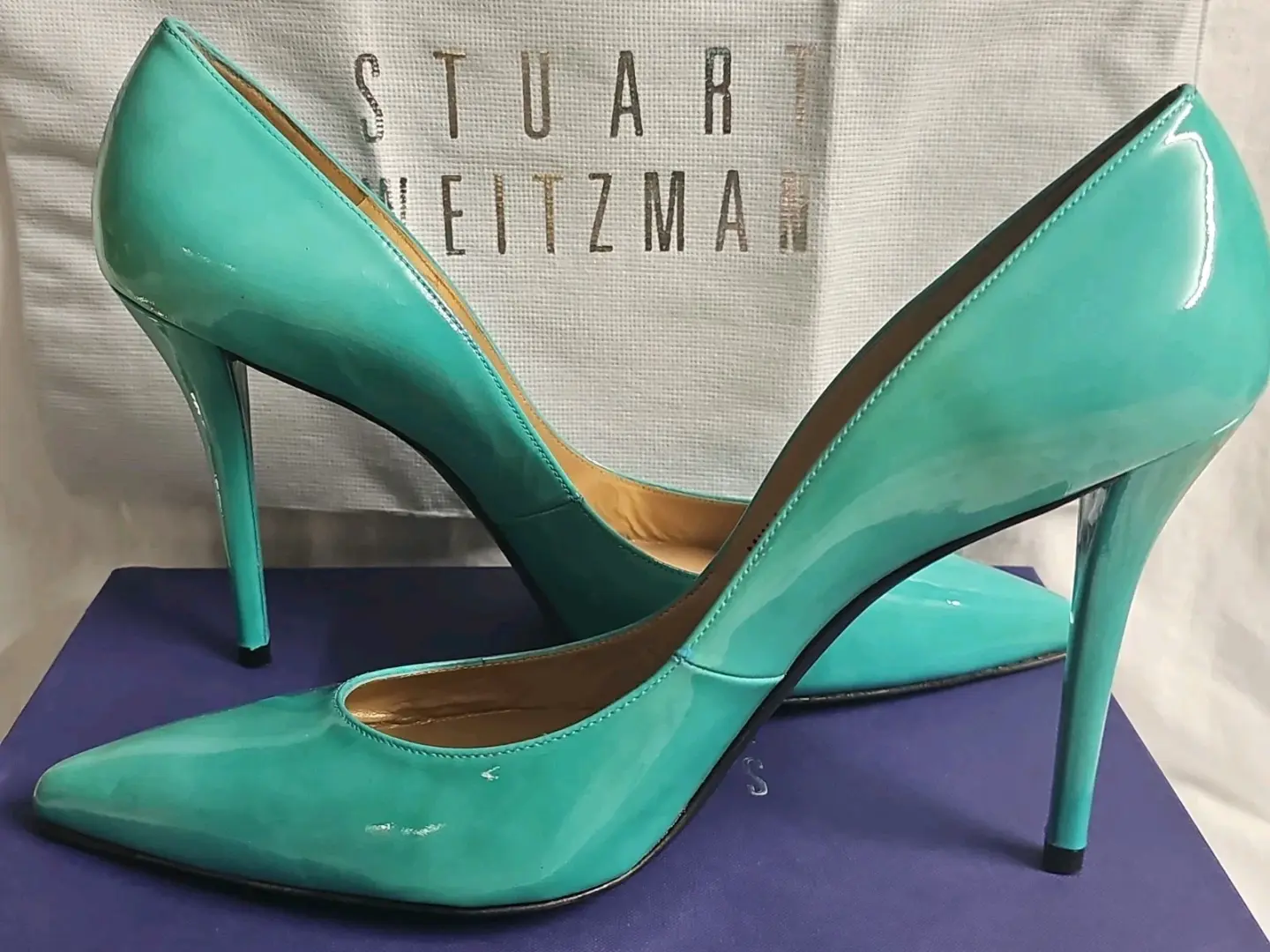 Stuart Weitzman Naughty Collection Atoll Aniline 尺寸 12W-