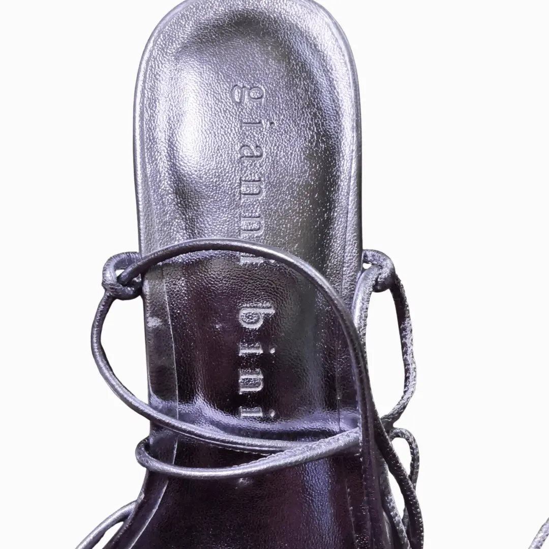 Gianni Bini 女式 8.5 码紫色厚底系带高跟鞋-