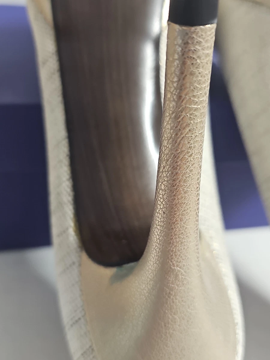 Stuart Weitzman Platswoon 系列 Platino 粗花呢亚麻 12M 码-