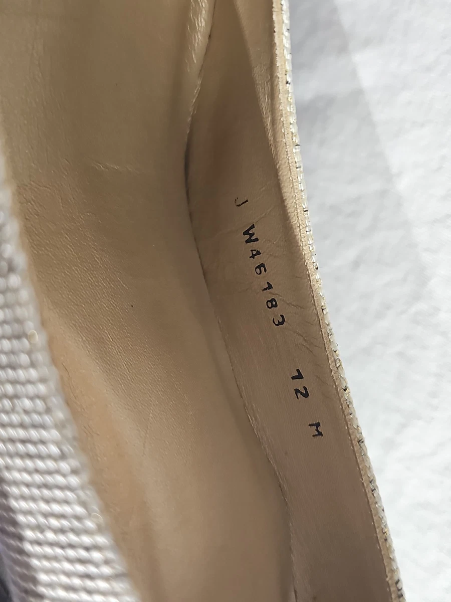 Stuart Weitzman Platswoon 系列 Platino 粗花呢亚麻 12M 码-