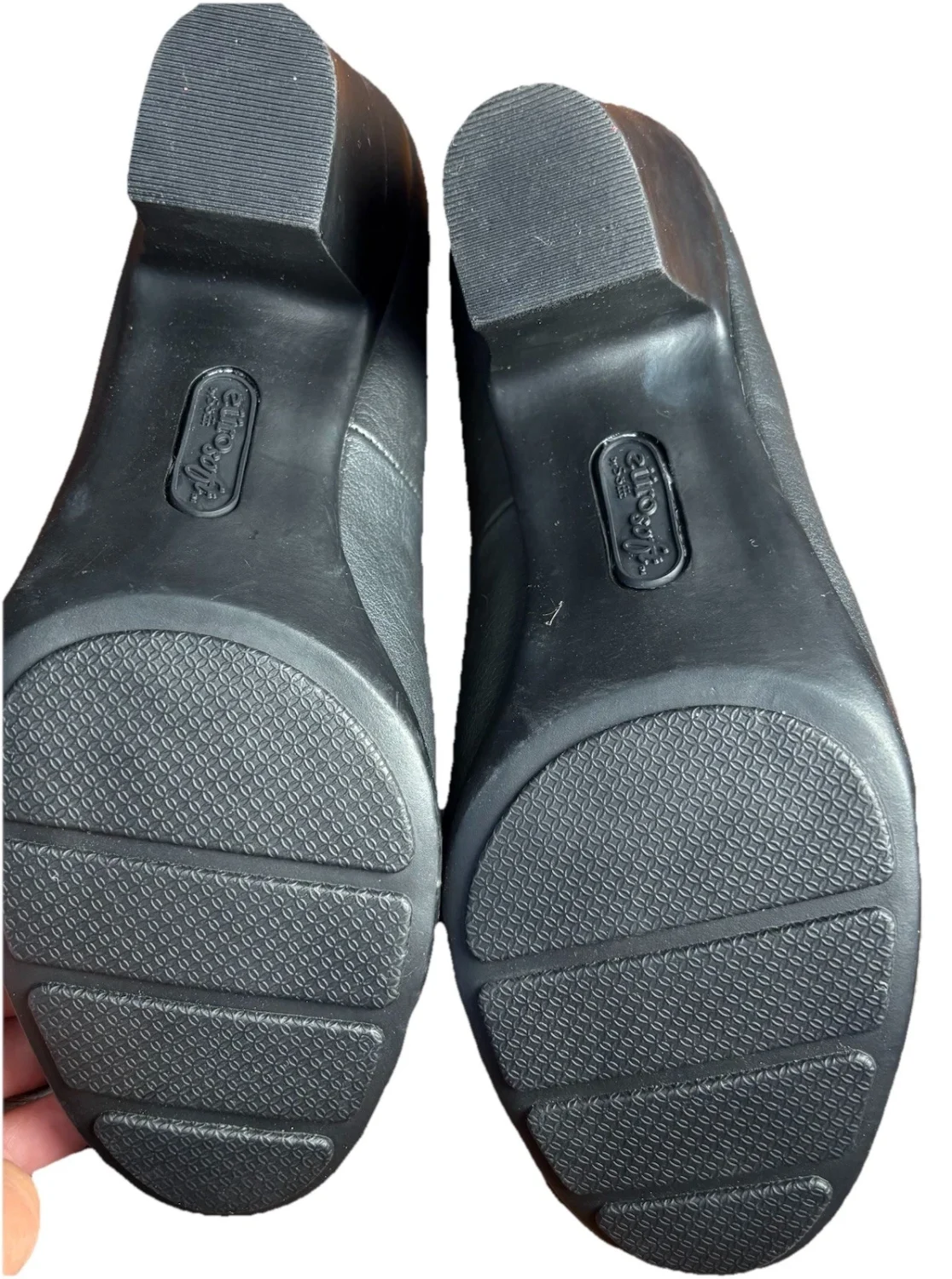 Euro Soft by Sofft Naia 黑色高跟鞋 9.5 M 鞋跟舒适办公鞋 CBW023-