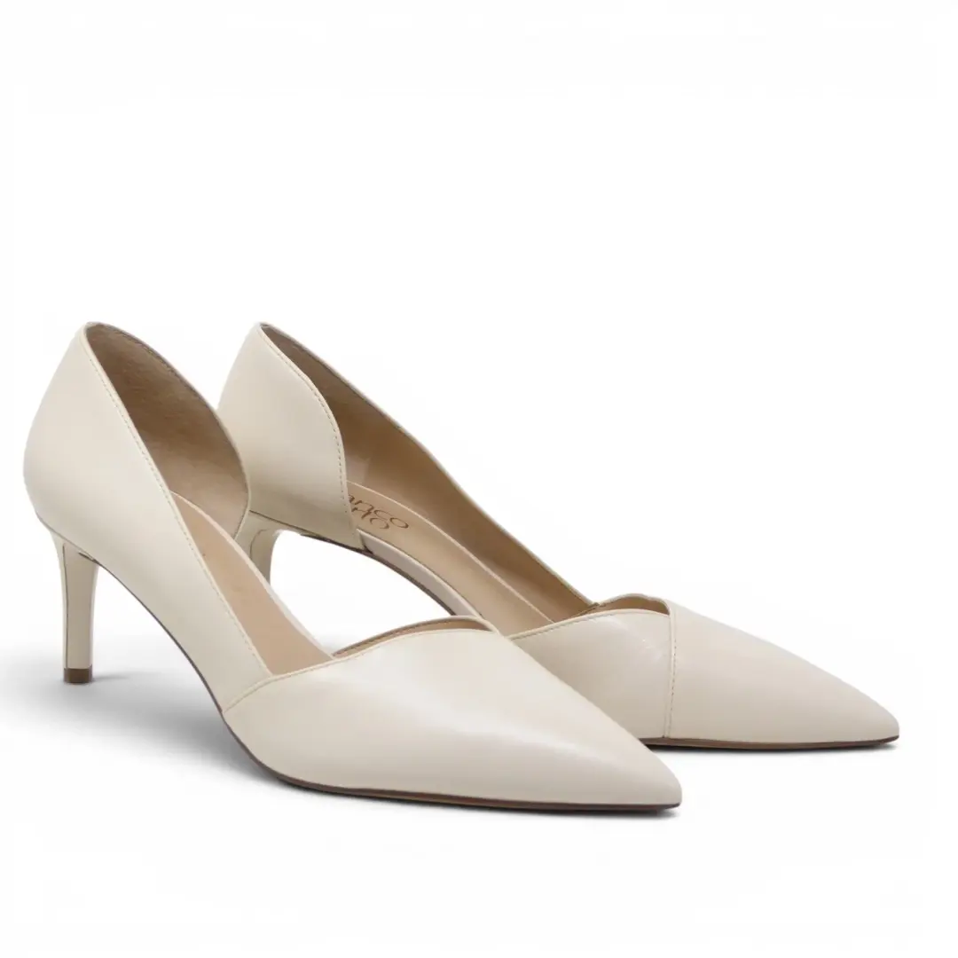 Franco Sarto 女式浅口霜 Janine 皮革 D'Orsay 尖头高跟鞋 8.5 米-