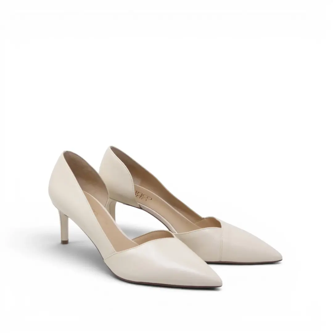 Franco Sarto 女式浅口霜 Janine 皮革 D'Orsay 尖头高跟鞋 8.5 米-