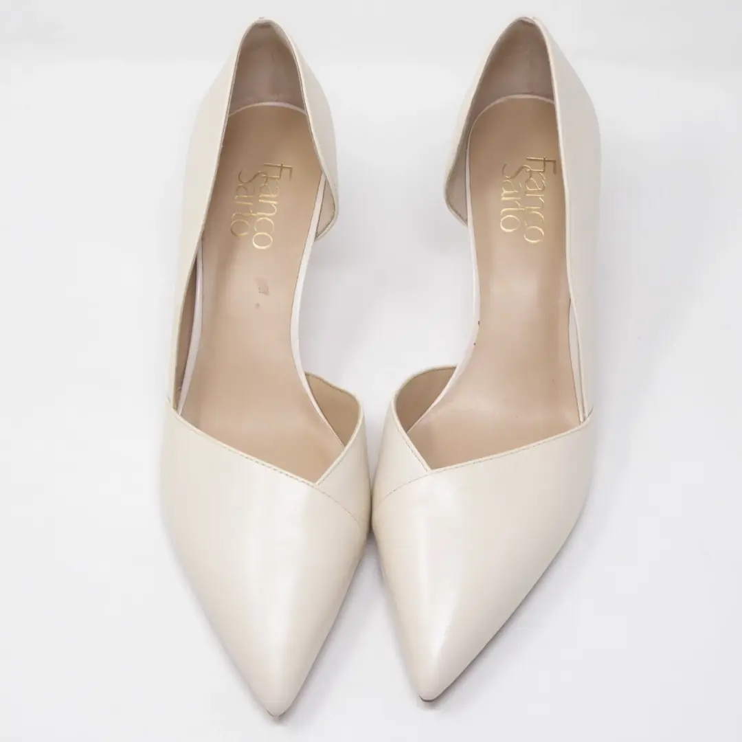 Franco Sarto 女式浅口霜 Janine 皮革 D'Orsay 尖头高跟鞋 8.5 米-