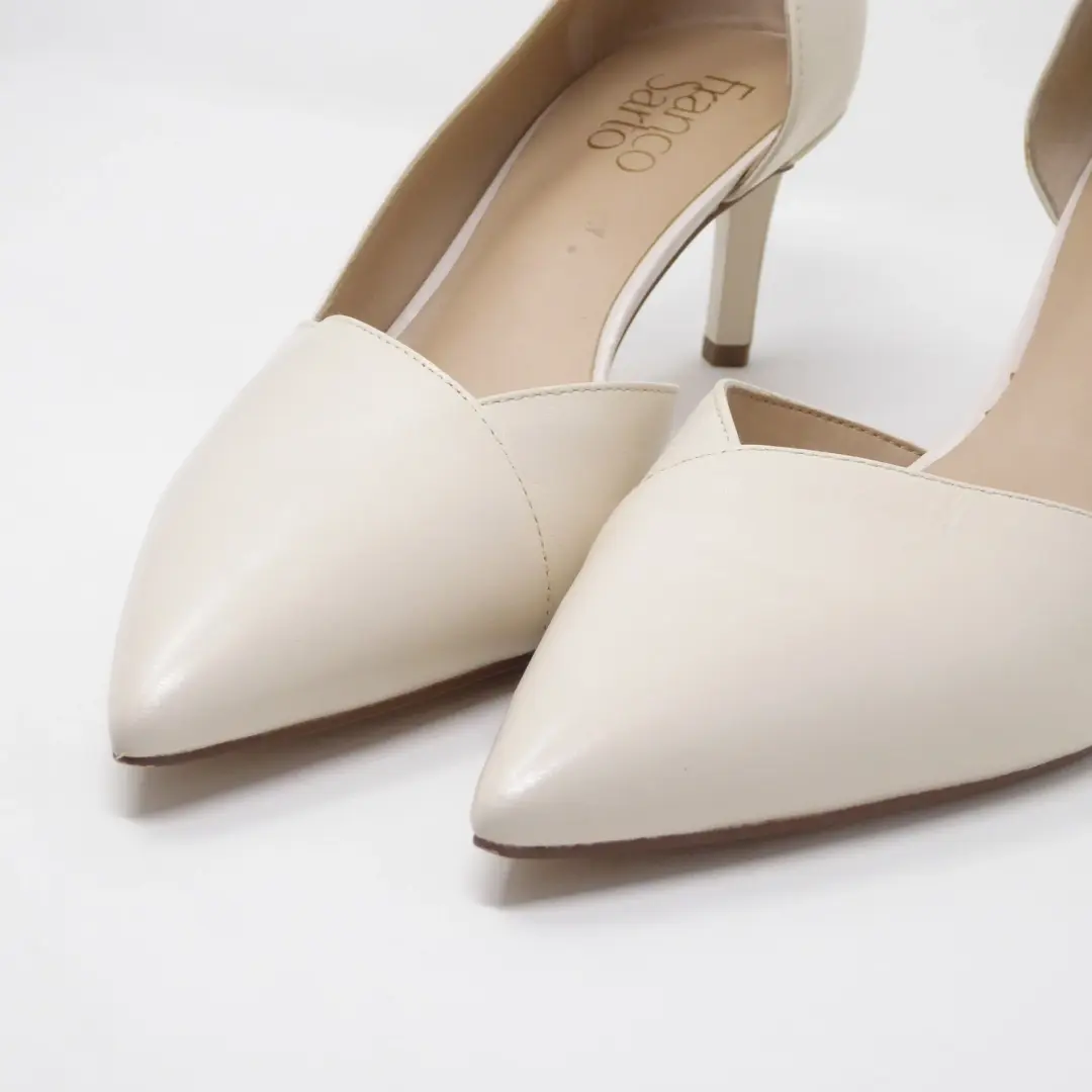 Franco Sarto 女式浅口霜 Janine 皮革 D'Orsay 尖头高跟鞋 8.5 米-