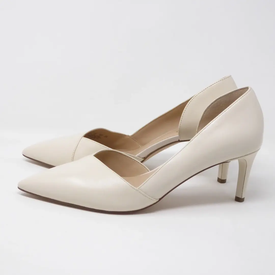Franco Sarto 女式浅口霜 Janine 皮革 D'Orsay 尖头高跟鞋 8.5 米-