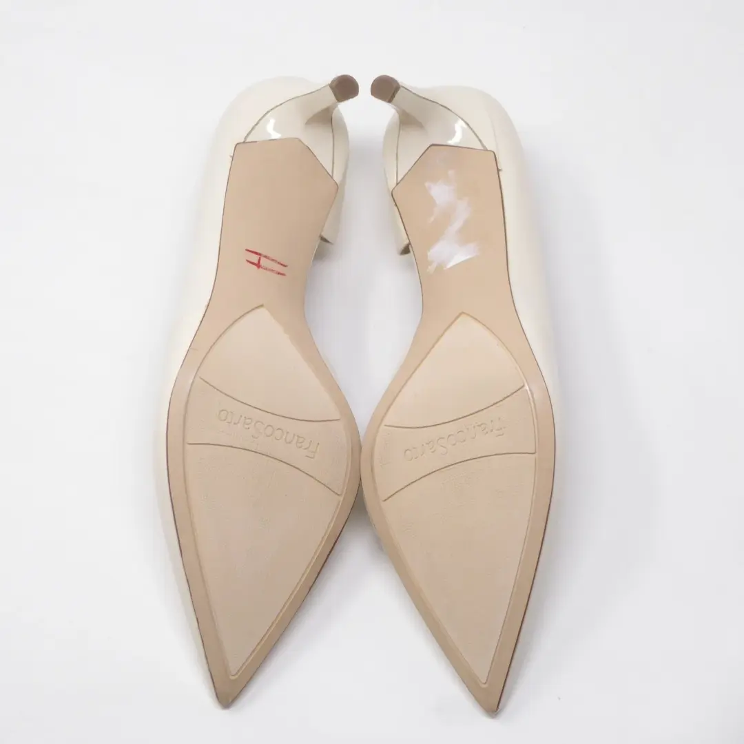 Franco Sarto 女式浅口霜 Janine 皮革 D'Orsay 尖头高跟鞋 8.5 米-