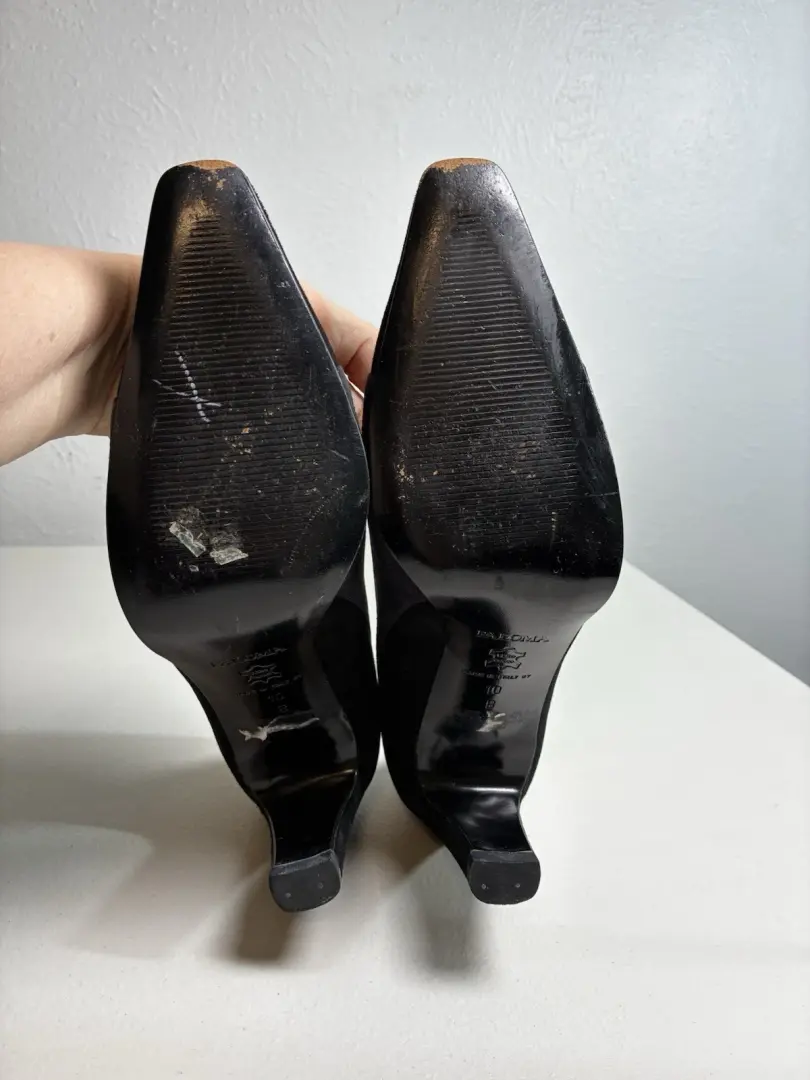 Paloma 高跟鞋 10 码灰色和黑色-