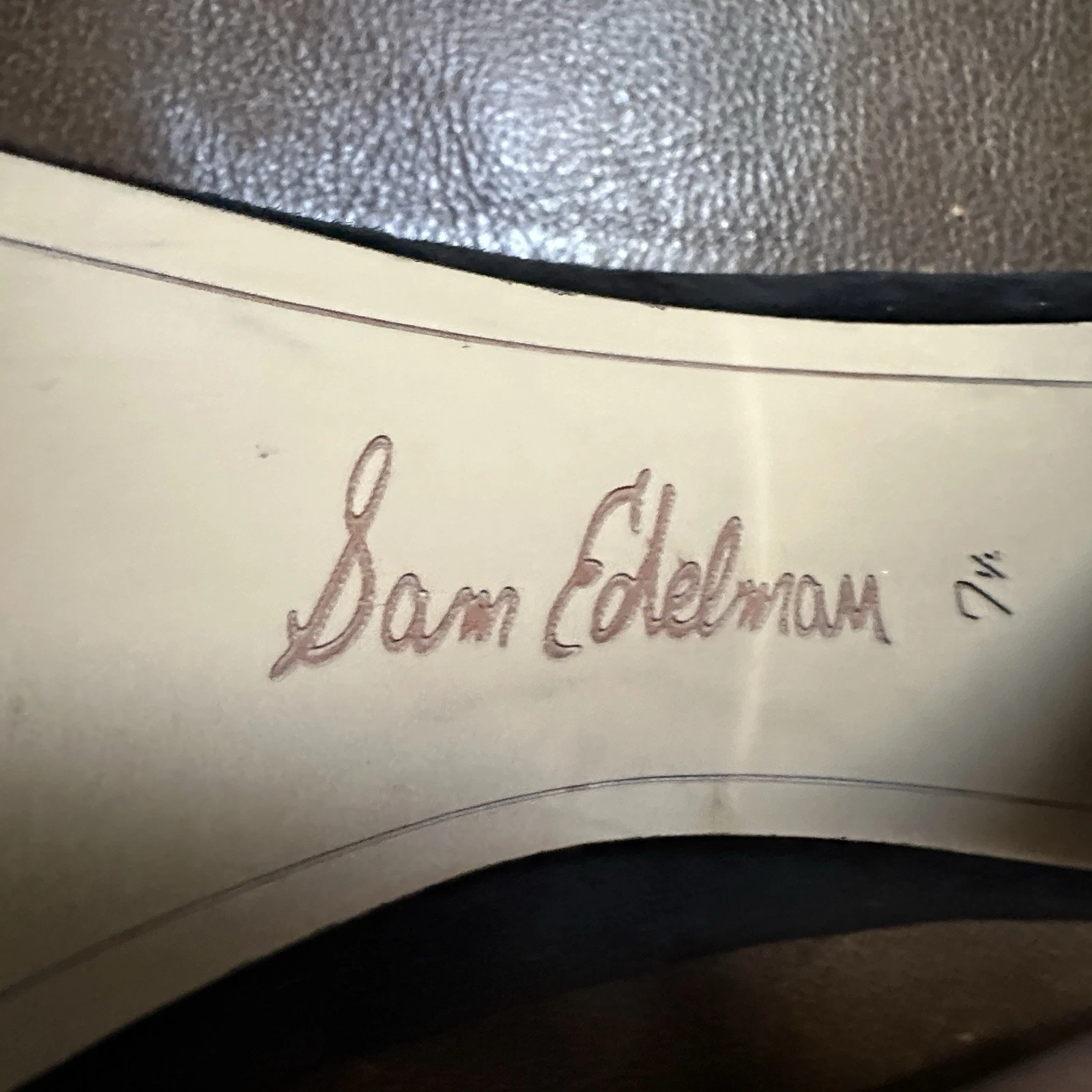 Sam Edelman Stilson 黑色绒面革高跟鞋 7.5 码经典职业胶囊-