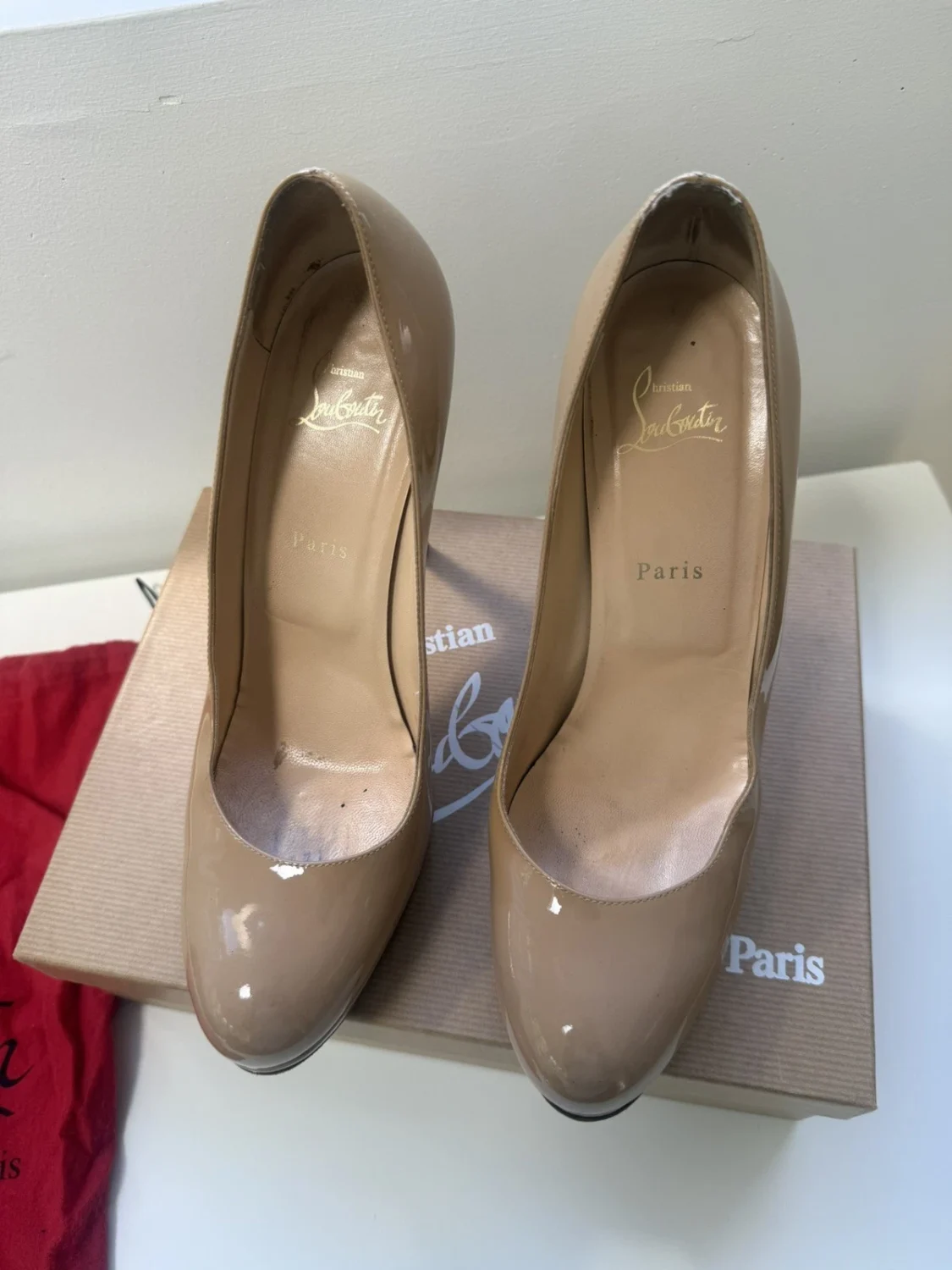 41 码 Christian LOUBOUTIN Simple Pump 70 专利小牛裸体 6248 👠-