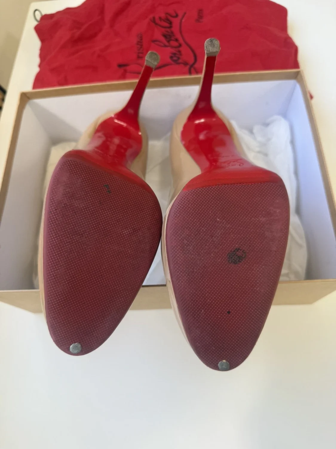 41 码 Christian LOUBOUTIN Simple Pump 70 专利小牛裸体 6248 👠-