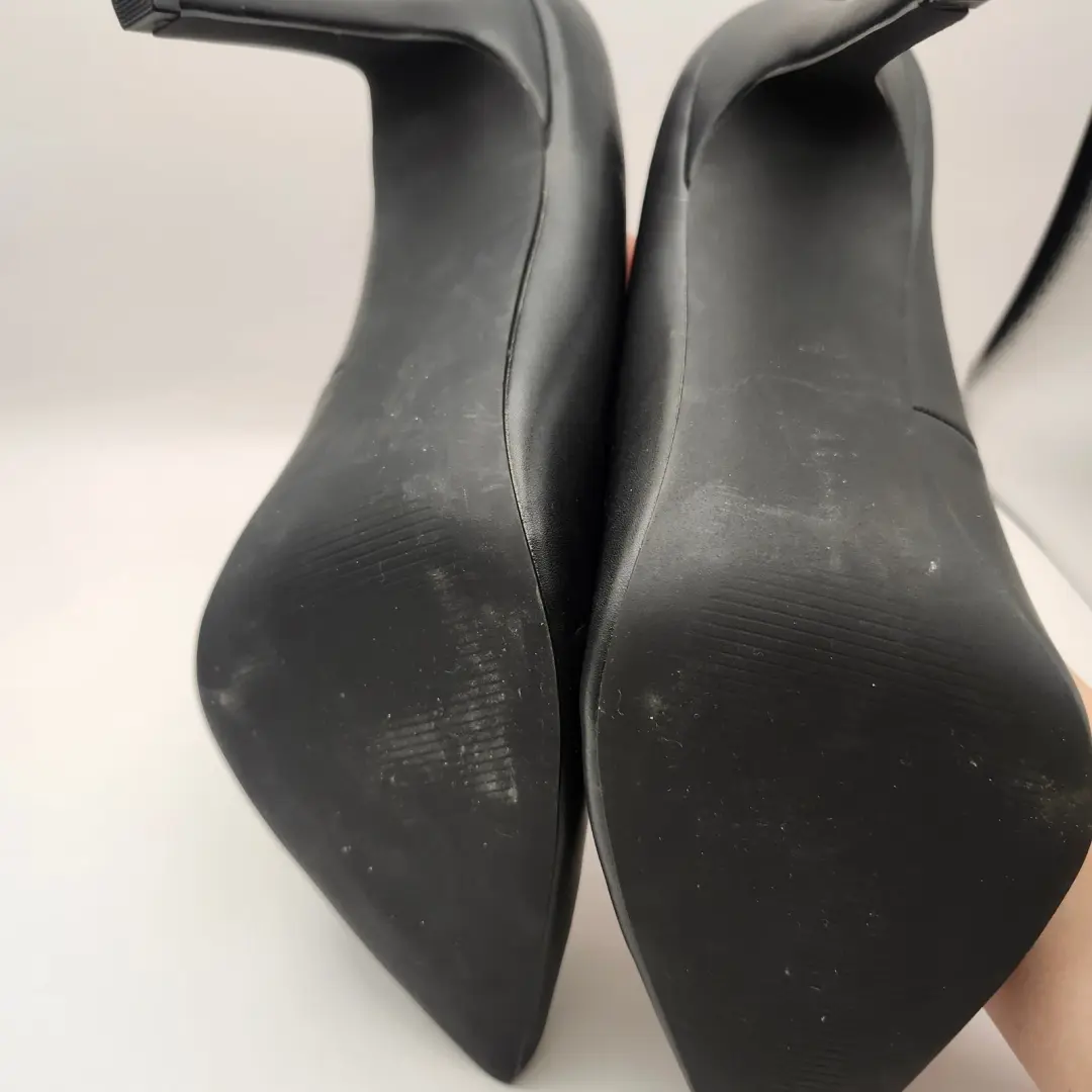 JF Just Fab Gisselle 黑色尖头细高跟鞋女式 US 10-
