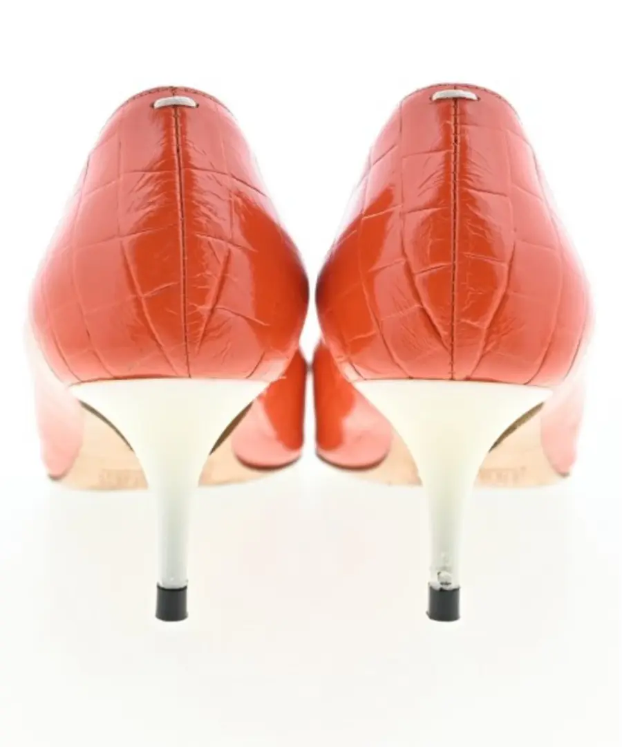 MAISON MARGIELA 高跟鞋女式 37 码橙色皮革-