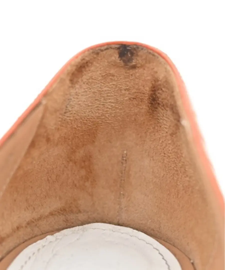 MAISON MARGIELA 高跟鞋女式 37 码橙色皮革-