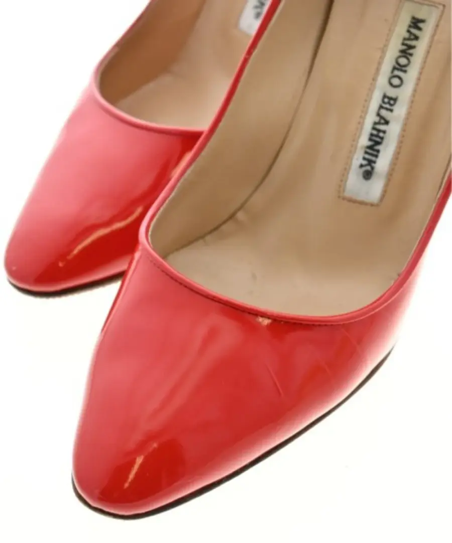 MANOLO BLAHNIK 高跟鞋女式 36.5 码红色漆皮-