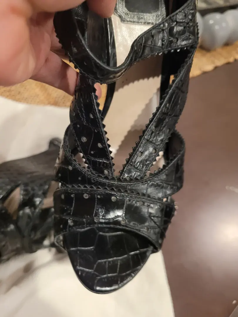 迪奥复古Y2K鳄鱼楔-