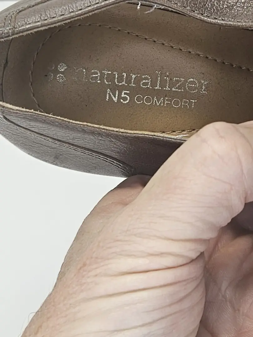 NATURALIZER N5 舒适高跟短靴懒人鞋女式 6.5 米棕色-