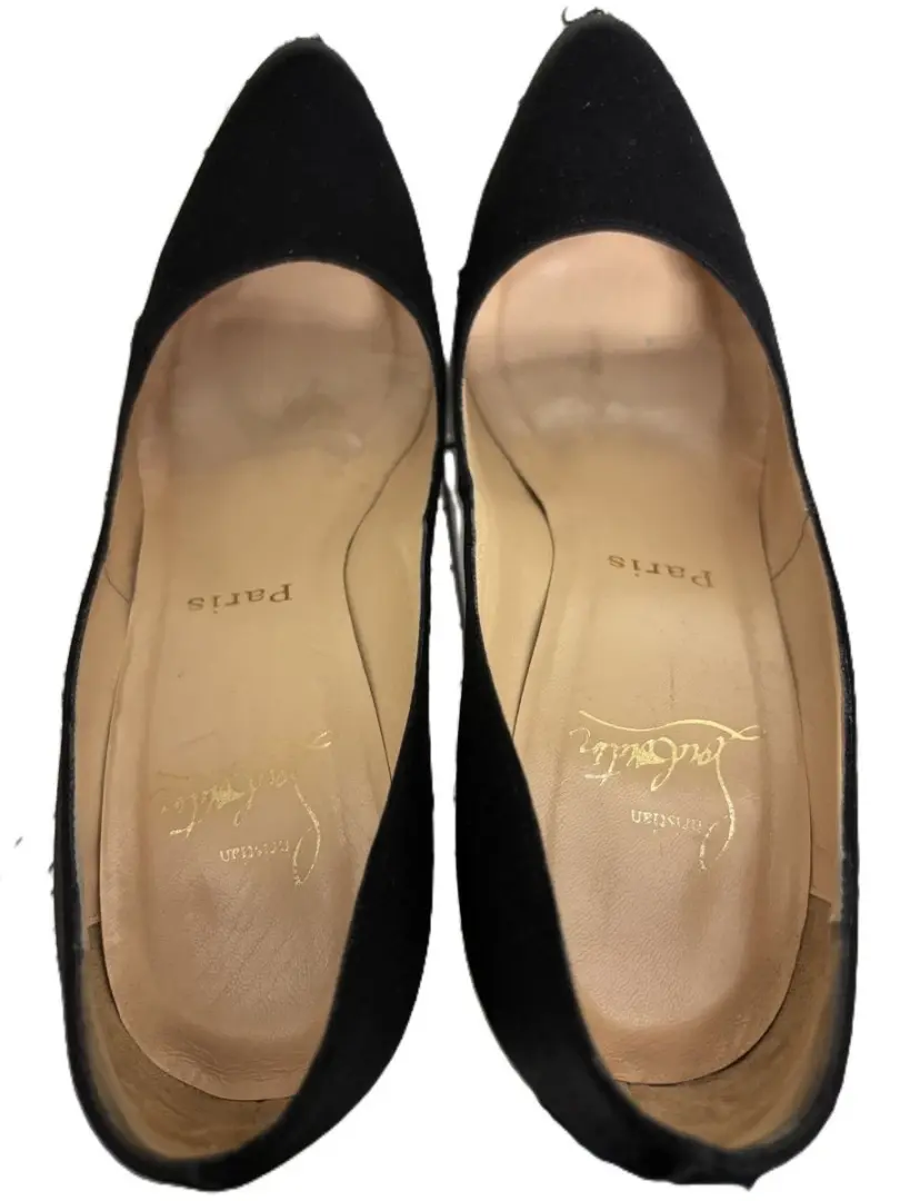 Christian Louboutin 泵针跟黑色 37 24 厘米 Christian Louboutin-