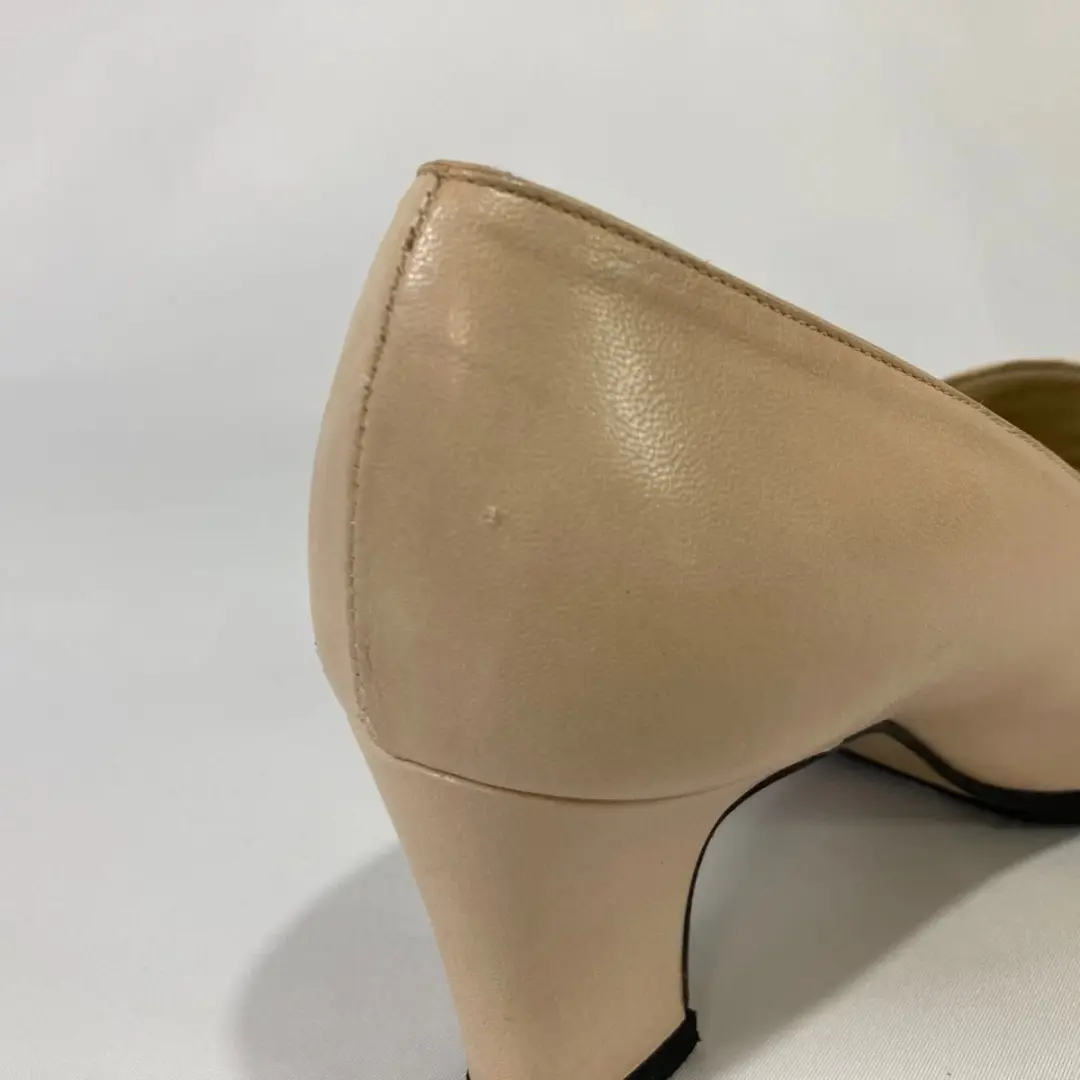 GUCCI Horsebit Pumps 高跟鞋 米色 皮革 EU 36.5 美国 6.5 日本二手-