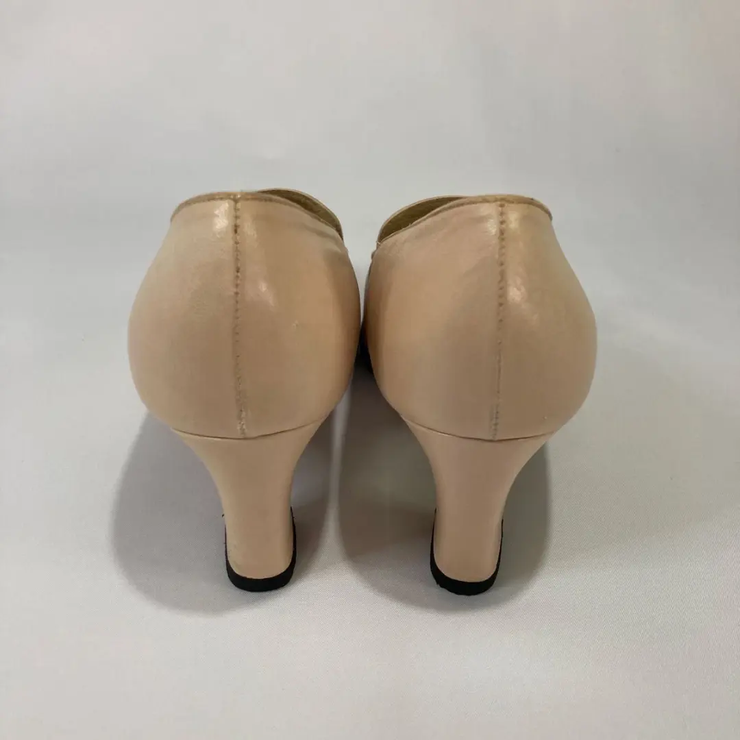 GUCCI Horsebit Pumps 高跟鞋 米色 皮革 EU 36.5 美国 6.5 日本二手-