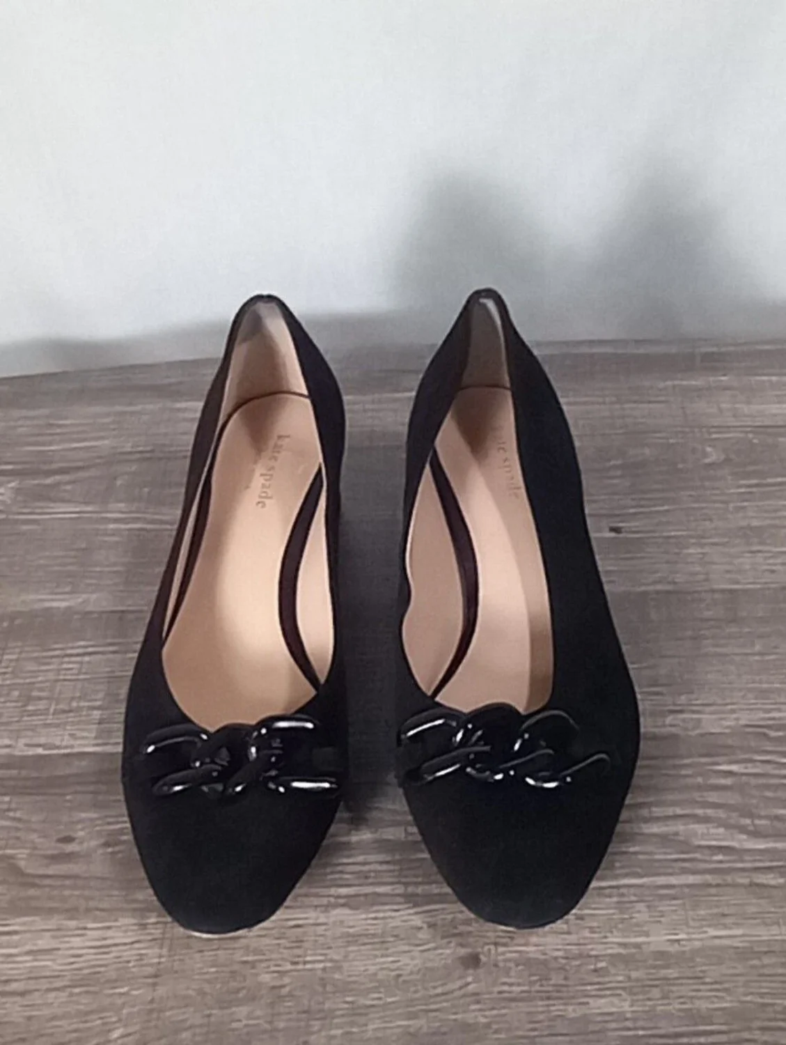 Kate Spade 黑色 Kacey 一脚蹬高跟鞋 8.5B 码-