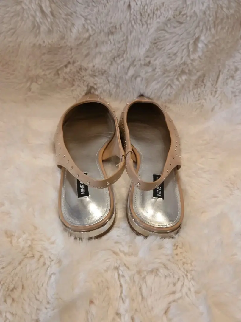 Nine West Lucee 女式水钻平底鞋 9.5 码-