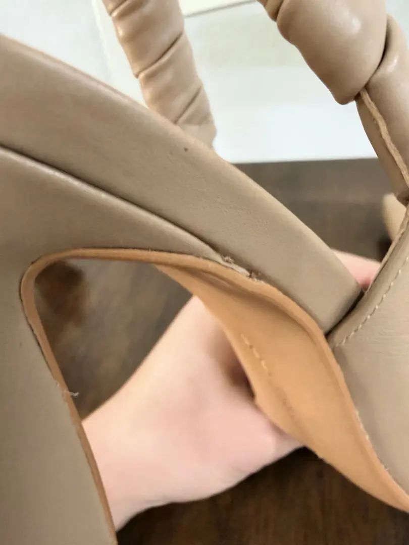 Vince Camuto Tan Taupe 米色高跟鞋 Teritin Slingback Tolinnis 高跟鞋女式 8 码-