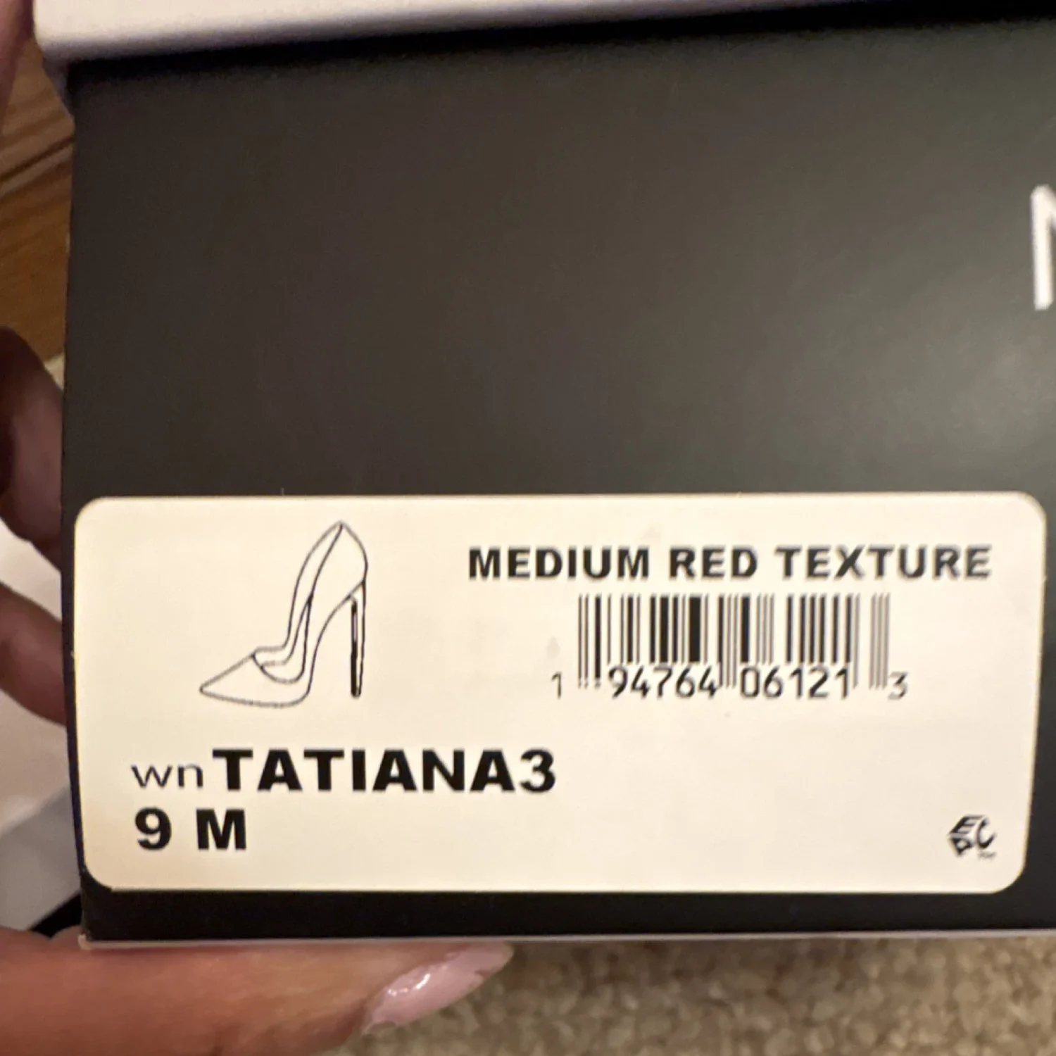 Nine West 多色闪光皮革细高跟鞋女式 9M 码-