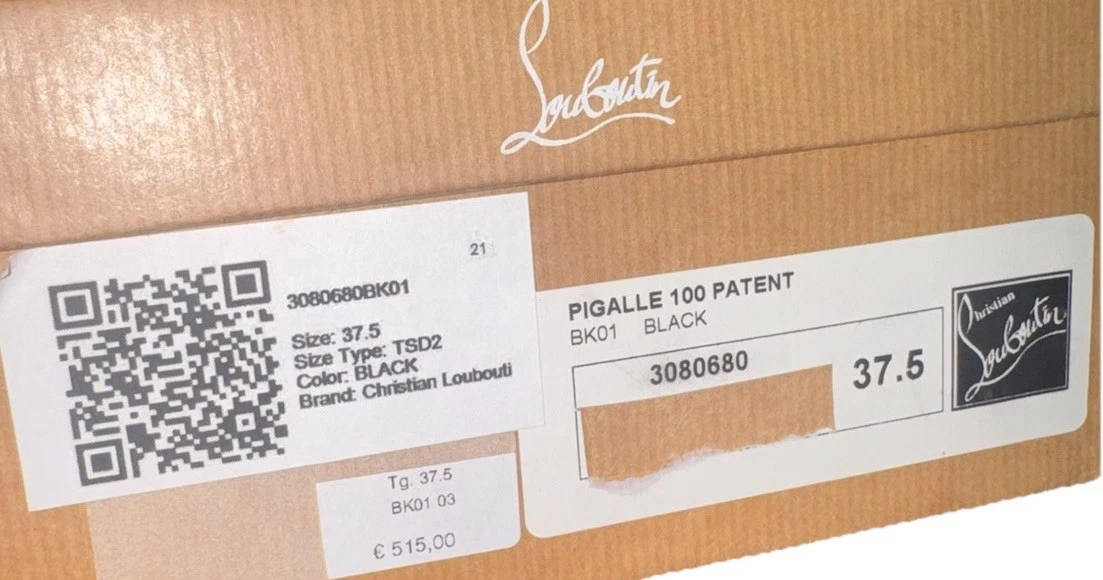 Christian Louboutin Pigalle 100 黑色红色下装高跟鞋细高跟鞋 Miss Z CL-