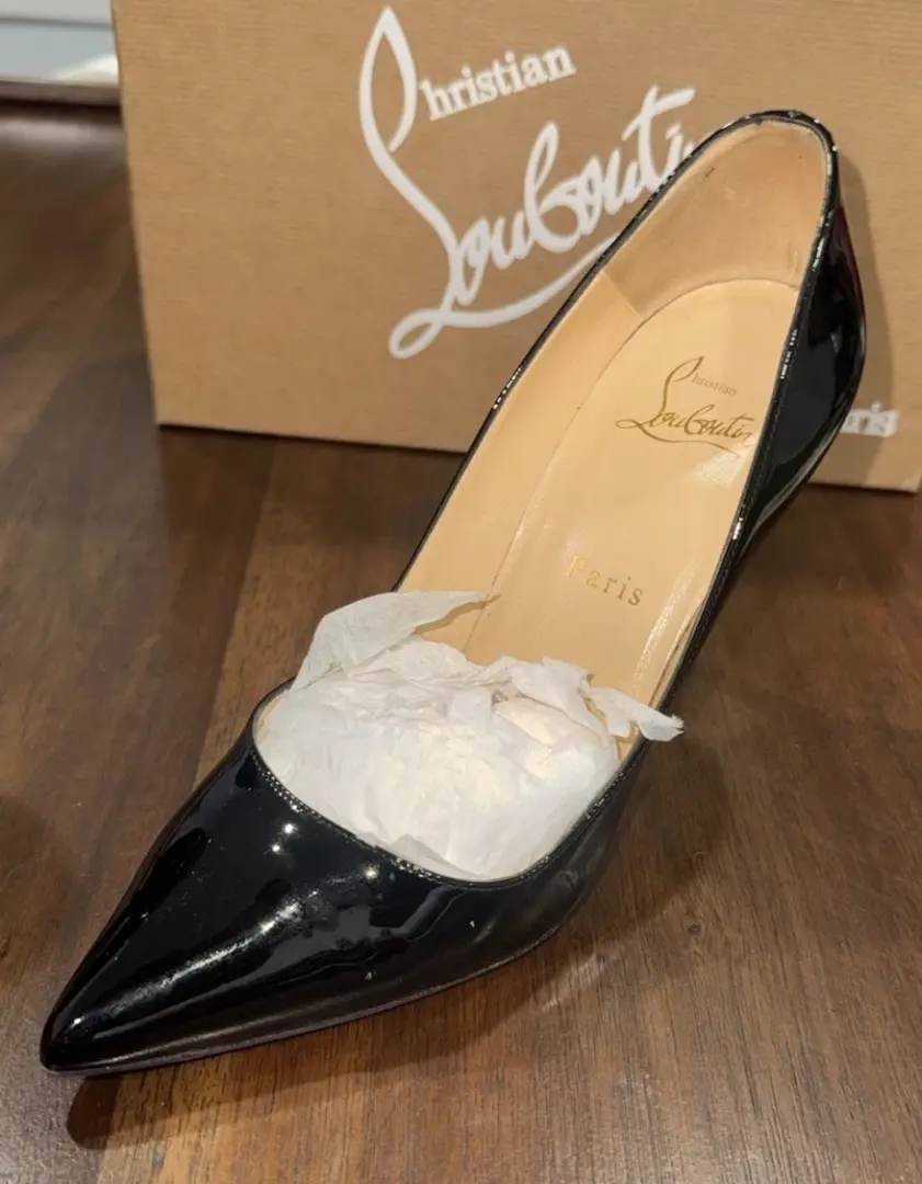Christian Louboutin Pigalle 100 黑色红色下装高跟鞋细高跟鞋 Miss Z CL-