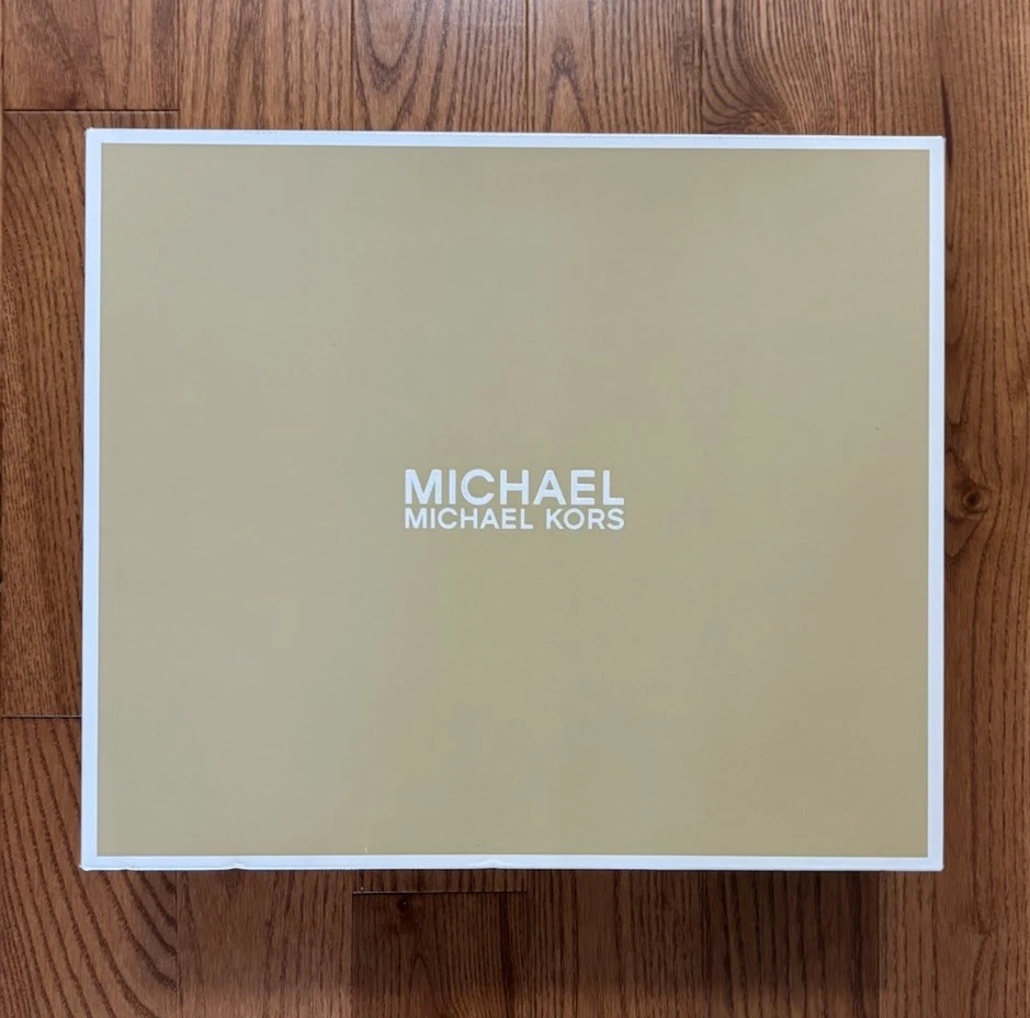 Michael Kors 黑色专利皮革楔形鞋 7 1/2 码带盒-