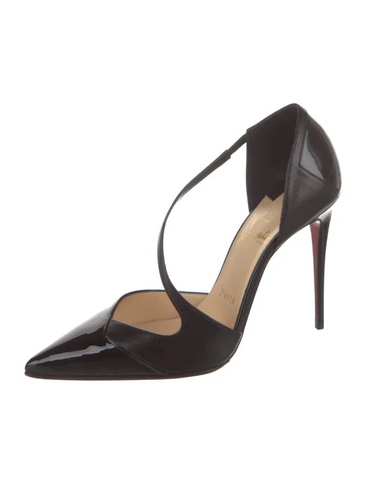 Christian Louboutin 黑色红色底跟 状况良好-