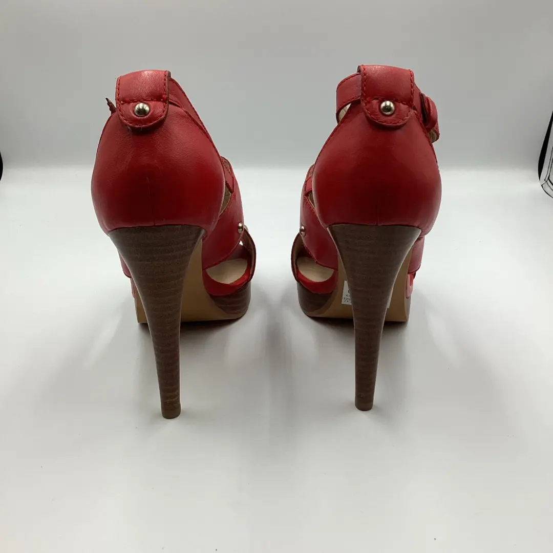 Love Moschino 红色高跟鞋 37.5 码心形 Y2K 带原装盒罕见!-