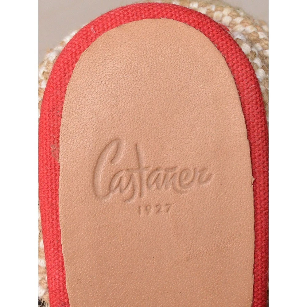 Castaner Carina 8 Espadrille 凉鞋 女士 尺码 38 / 7.5 红色帆布高跟鞋-