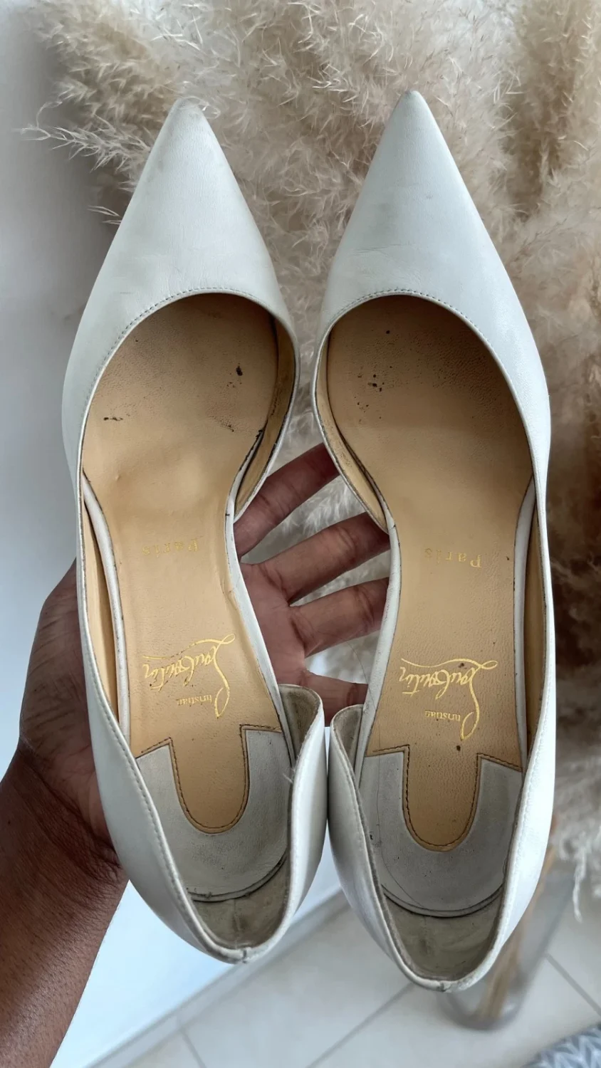 Christain Louboutin 高跟鞋 40 Iriza 85 nappa bianco-