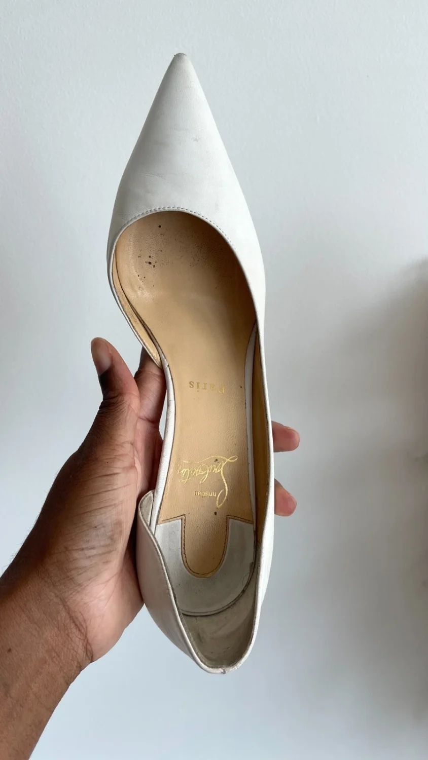 Christain Louboutin 高跟鞋 40 Iriza 85 nappa bianco-