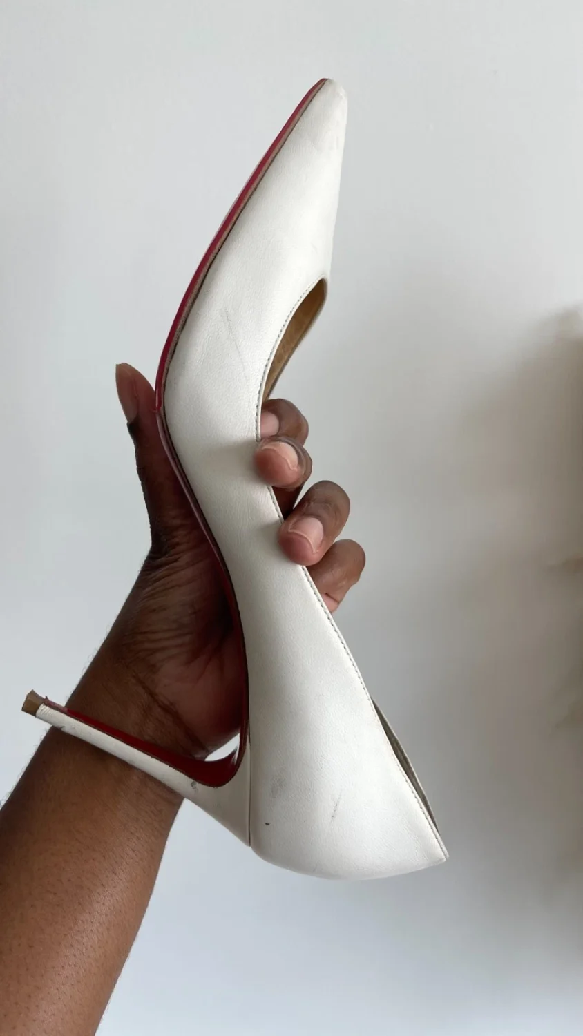 Christain Louboutin 高跟鞋 40 Iriza 85 nappa bianco-