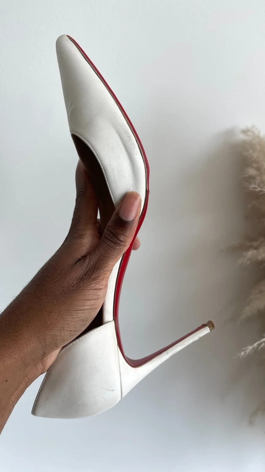 Christain Louboutin 高跟鞋 40 Iriza 85 nappa bianco-