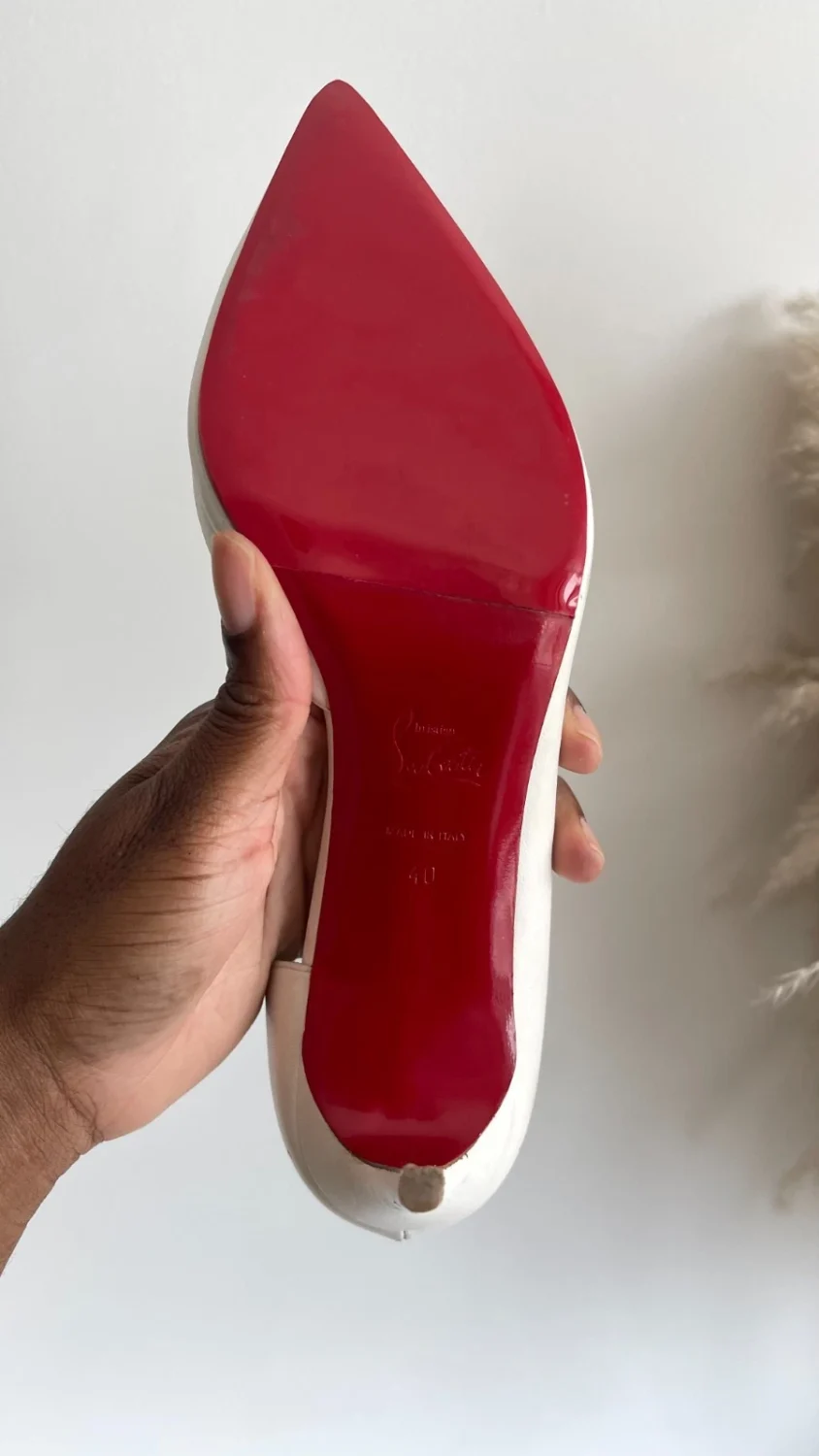 Christain Louboutin 高跟鞋 40 Iriza 85 nappa bianco-