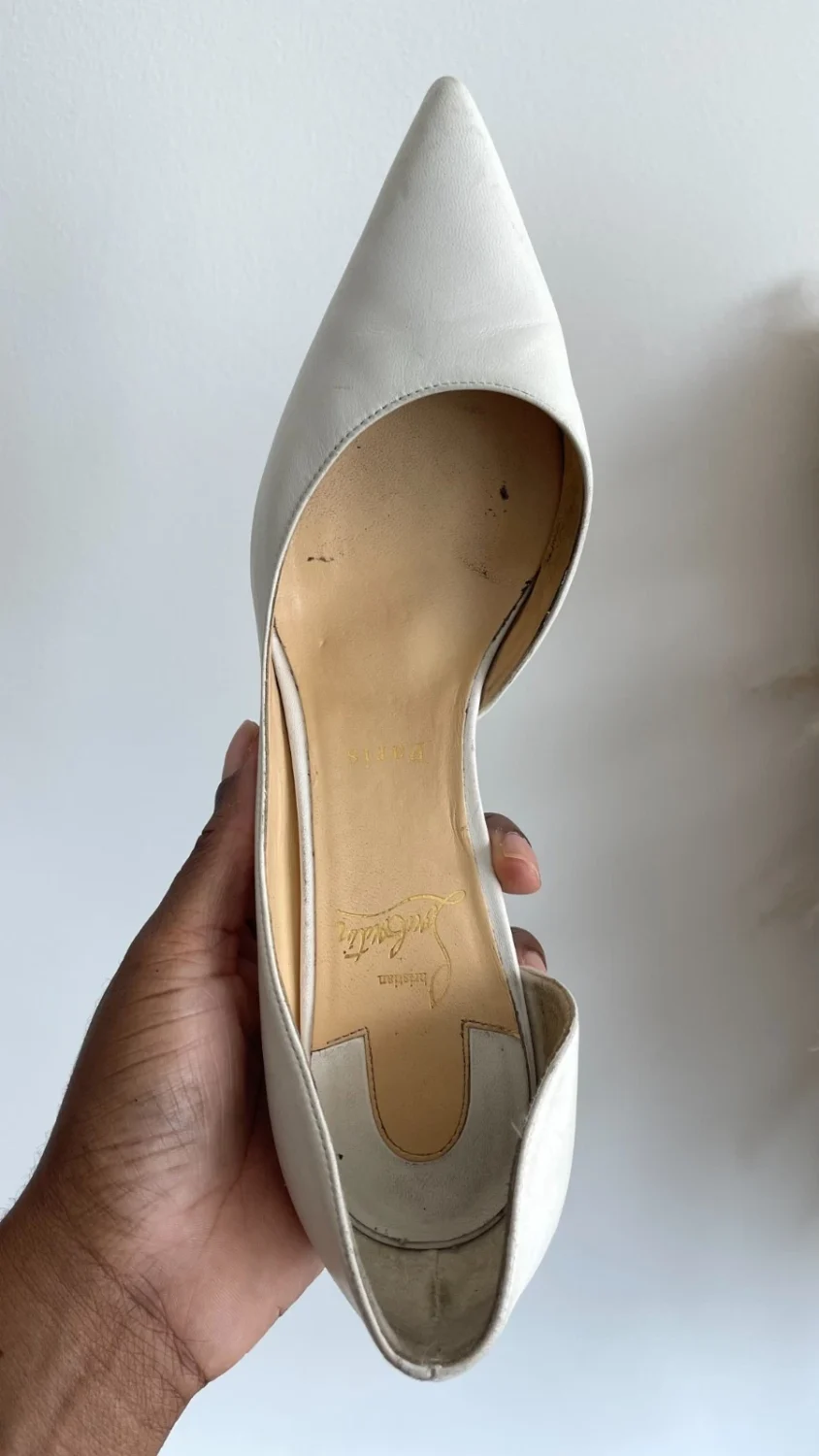 Christain Louboutin 高跟鞋 40 Iriza 85 nappa bianco-