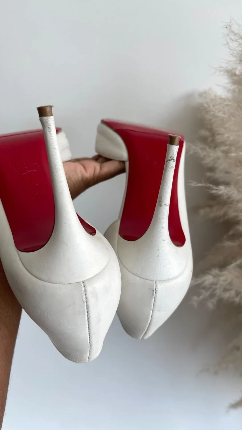 Christain Louboutin 高跟鞋 40 Iriza 85 nappa bianco-