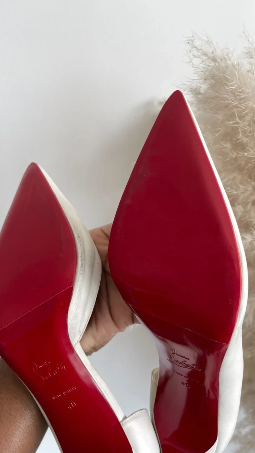 Christain Louboutin 高跟鞋 40 Iriza 85 nappa bianco-