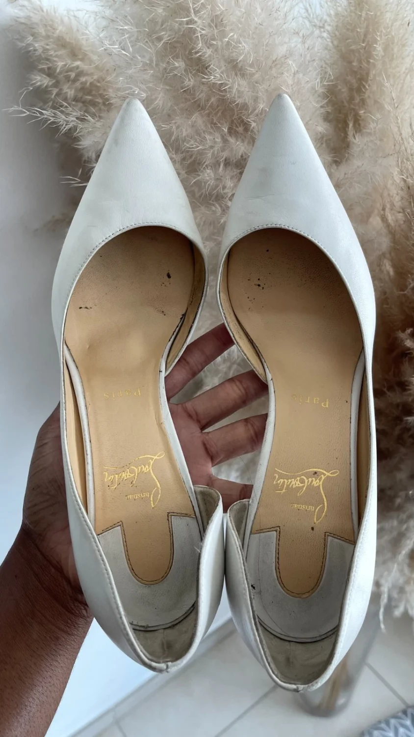 Christain Louboutin 高跟鞋 40 Iriza 85 nappa bianco-