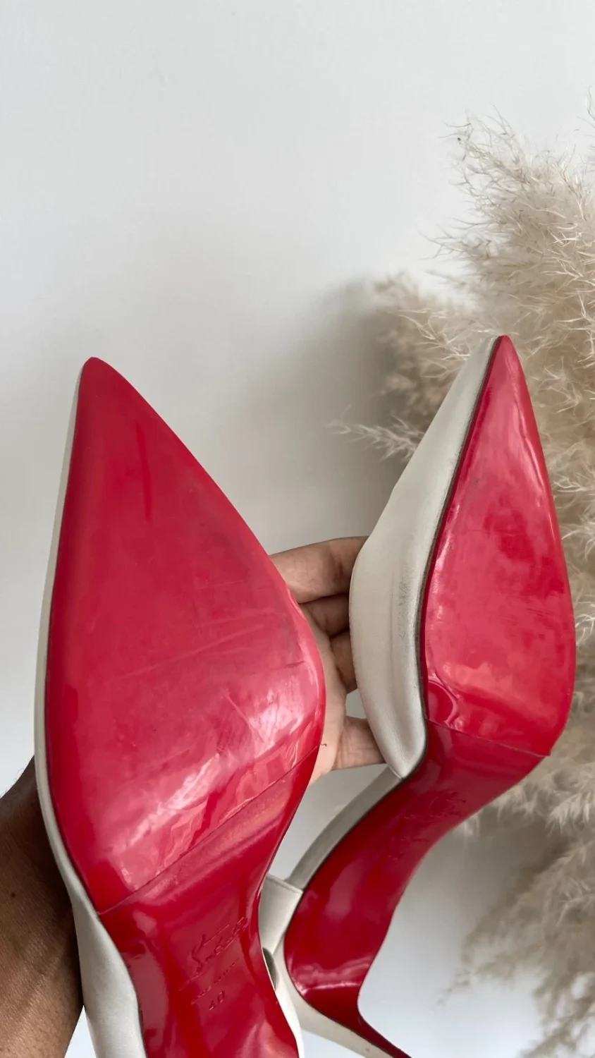 Christain Louboutin 高跟鞋 40 Iriza 85 nappa bianco-